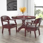 Boss B9540-BY Burgundy Vinyl Captain's Chair