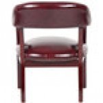 Boss B9540-BY Burgundy Vinyl Captain's Chair
