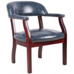 Boss B9540-BY Burgundy Vinyl Captain's Chair