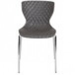 Flash Furniture LF-7-07C-GRY-GG Lowell Contemporary Gray Plastic Stackable Chair Flash Furniture LF-7-07C-GRY-GG Lowell Contemporary Gray Plastic Stackable Chair