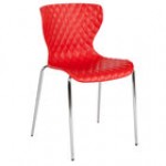 Flash Furniture LF-7-07C-GRY-GG Lowell Contemporary Gray Plastic Stackable Chair Flash Furniture LF-7-07C-GRY-GG Lowell Contemporary Gray Plastic Stackable Chair