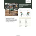 Lancaster Table & Seating Boomerang Black Finish Chair with Green Vinyl Seat and Vintage Wood Back - Unassembled Lancaster Table & Seating Boomerang Black Finish Chair with Green Vinyl Seat and Vintage Wood Back - Unassembled