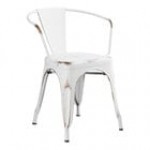Lancaster Table & Seating Alloy Distressed Blue Quartz Outdoor Arm Chair Lancaster Table & Seating Alloy Distressed Blue Quartz Outdoor Arm Chair