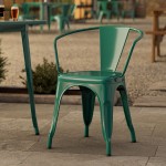 Lancaster Table & Seating Alloy Emerald Green Outdoor Arm Chair Lancaster Table & Seating Alloy Emerald Green Outdoor Arm Chair