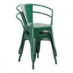Lancaster Table & Seating Alloy Emerald Green Outdoor Arm Chair Lancaster Table & Seating Alloy Emerald Green Outdoor Arm Chair