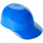 8 oz. Black Mini Baseball Helmet Ice Cream / Snack Bowl - 300/Case