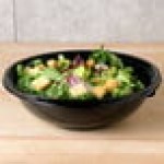 Sabert 93064A50 FreshPack 64 oz. Black Round Shallow Bowl - 50/Case