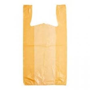 LK Packaging 1/6 Size Orange Medium-Duty T-Shirt Bag - 1,000/Case