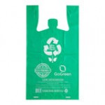 Choice 1/6 Standard Size 2.25 Mil Clear Reusable Extra Heavy-Duty Plastic T-Shirt Bag - 200/Case
