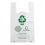 Choice 1/6 Standard Size 2.25 Mil Clear Reusable Extra Heavy-Duty Plastic T-Shirt Bag - 200/Case