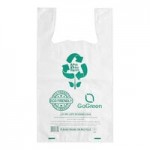 Choice 1/6 Standard Size 2.25 Mil Clear Reusable Extra Heavy-Duty Plastic T-Shirt Bag - 200/Case