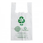 Choice 1/6 Standard Size 2.25 Mil Clear Reusable Extra Heavy-Duty Plastic T-Shirt Bag - 200/Case