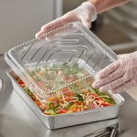 Choice Heavy Duty Smoothwall Silver Extra Large Oblong Foil Entree / Take-Out Pan with Dome Lid 108 oz. - 25/Case Choice Heavy Duty Smoothwall Silver Extra Large Oblong Foil Entree / Take-Out Pan with Dome Lid 108 oz. - 25/Case