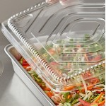 Choice Heavy Duty Smoothwall Silver Extra Large Oblong Foil Entree / Take-Out Pan with Dome Lid 108 oz. - 25/Case Choice Heavy Duty Smoothwall Silver Extra Large Oblong Foil Entree / Take-Out Pan with Dome Lid 108 oz. - 25/Case