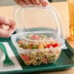 Dart PP816BDL PresentaBowls Pro Clear Polypropylene Vented Square Flat Lid for 8-16 oz. Square Bowls - 504/Case Dart PP816BDL PresentaBowls Pro Clear Polypropylene Vented Square Flat Lid for 8-16 oz. Square Bowls - 504/Case