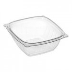 Dart PP816BDL PresentaBowls Pro Clear Polypropylene Vented Square Flat Lid for 8-16 oz. Square Bowls - 504/Case Dart PP816BDL PresentaBowls Pro Clear Polypropylene Vented Square Flat Lid for 8-16 oz. Square Bowls - 504/Case