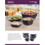 Dart PP816BDL PresentaBowls Pro Clear Polypropylene Vented Square Flat Lid for 8-16 oz. Square Bowls - 504/Case Dart PP816BDL PresentaBowls Pro Clear Polypropylene Vented Square Flat Lid for 8-16 oz. Square Bowls - 504/Case