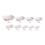 Southern Champion #250 2 1/2 lb. Red Checkered Paper Food Tray - 500/Case Southern Champion #250 2 1/2 lb. Red Checkered Paper Food Tray - 500/Case
