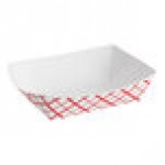 Southern Champion #250 2 1/2 lb. Red Checkered Paper Food Tray - 500/Case Southern Champion #250 2 1/2 lb. Red Checkered Paper Food Tray - 500/Case