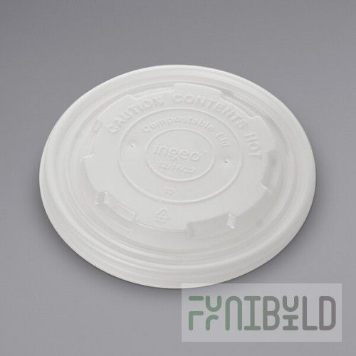 Fineline 42FCLPLA115 Conserveware CPLA Lid for 12/16/24/32 oz. Food Containers - 500/Case