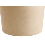 Choice 12 oz. Kraft Poly-Coated Paper Food Cup - 50/Pack