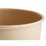 Choice 12 oz. Kraft Poly-Coated Paper Food Cup - 50/Pack