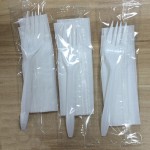 Choice Medium Weight Black Wrapped Polypropylene Plastic Cutlery Set with Napkin - 250/Case Choice Medium Weight Black Wrapped Polypropylene Plastic Cutlery Set with Napkin - 250/Case