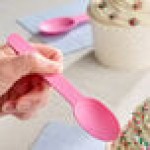 Choice Pink Heavy Weight Polypropylene Plastic Frozen Yogurt Spoon - 1,000/Case Choice Pink Heavy Weight Polypropylene Plastic Frozen Yogurt Spoon - 1,000/Case