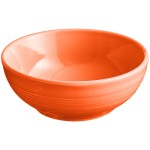 Acopa Capri 19 oz. Valencia Orange Stoneware Bistro Bowl - Sample Acopa Capri 19 oz. Valencia Orange Stoneware Bistro Bowl - Sample