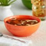Acopa Capri 19 oz. Valencia Orange Stoneware Bistro Bowl - Sample Acopa Capri 19 oz. Valencia Orange Stoneware Bistro Bowl - Sample