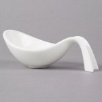 Villeroy & Boch 10-3420-3595 Flow 1 oz. White Premium Porcelain Amuse Bouche - 6/Case