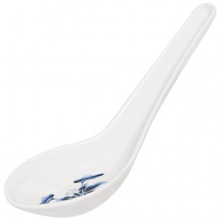 GET M-6030-B Water Lily 0.65 oz. Melamine Soup Spoon - 60/Case