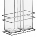 Choice 16 oz. 3 Piece Oil & Vinegar Cruet Set with Rack Choice 16 oz. 3 Piece Oil & Vinegar Cruet Set with Rack