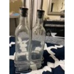 Choice 16 oz. 3 Piece Oil & Vinegar Cruet Set with Rack Choice 16 oz. 3 Piece Oil & Vinegar Cruet Set with Rack