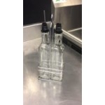 Choice 16 oz. 3 Piece Oil & Vinegar Cruet Set with Rack Choice 16 oz. 3 Piece Oil & Vinegar Cruet Set with Rack
