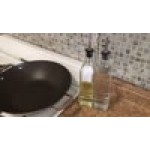 Choice 16 oz. 3 Piece Oil & Vinegar Cruet Set with Rack Choice 16 oz. 3 Piece Oil & Vinegar Cruet Set with Rack