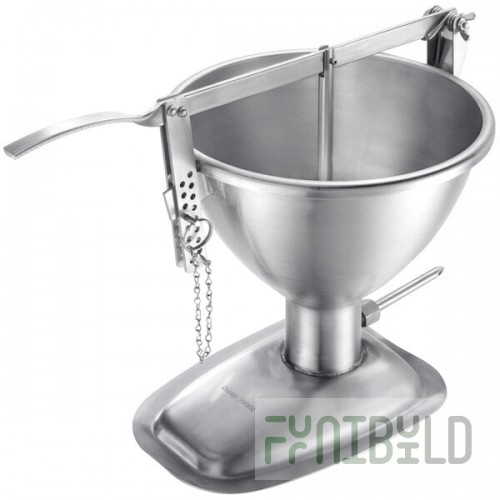 Chicago Metallic 10001 5 Qt. Manual Stainless Steel Cake / Doughnut Filler