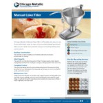 Chicago Metallic 10001 5 Qt. Manual Stainless Steel Cake / Doughnut Filler Chicago Metallic 10001 5 Qt. Manual Stainless Steel Cake / Doughnut Filler