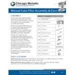 Chicago Metallic 10001 5 Qt. Manual Stainless Steel Cake / Doughnut Filler Chicago Metallic 10001 5 Qt. Manual Stainless Steel Cake / Doughnut Filler