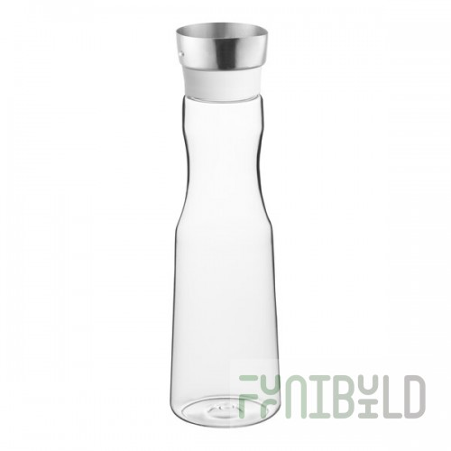 Cal-Mil 51 oz. Clear Polycarbonate Carafe with Stainless Steel Lid 3551-55 - 3/Case