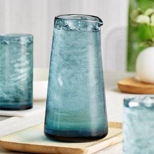 Acopa Pangea 36 oz. Blue Glass Carafe Acopa Pangea 36 oz. Blue Glass Carafe