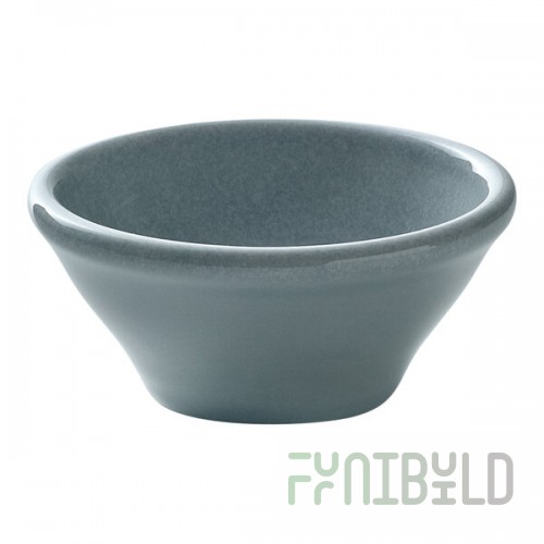Heart & Soul Pine 2.4 oz. Round Sky Porcelain Ramekin - 6/Case