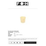Front of the House Servewise 5 oz. Tall Compostable Wood Ramekin - 200/Case