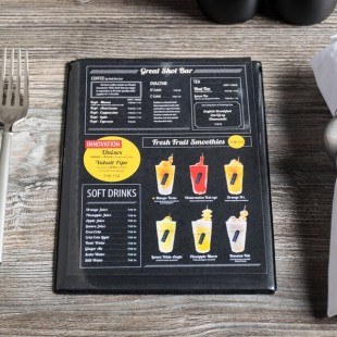 Menu Solutions H500A BLACK Hamilton 5 1/2 Menu Solutions H500A BLACK Hamilton 5 1/2