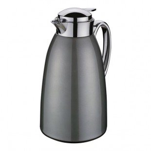 Cilio Venezia 34 oz. Stainless Steel Cool Gray Insulated Carafe / Server C543919 Cilio Venezia 34 oz. Stainless Steel Cool Gray Insulated Carafe / Server C543919