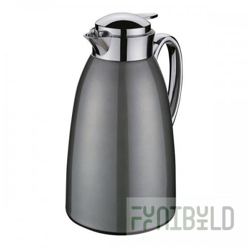 Cilio Venezia 34 oz. Stainless Steel Cool Gray Insulated Carafe / Server C543919