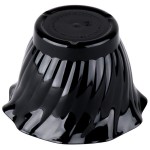 Cambro SRB5110 5 oz. Black Plastic Swirl Bowl - 24/Case