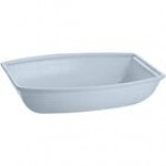 TableCraft CW3190BK 10.5 Qt. Black Cast Aluminum Oblong Salad Bowl TableCraft CW3190BK 10.5 Qt. Black Cast Aluminum Oblong Salad Bowl