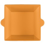 TableCraft CW1490X 6.5 Qt. Orange Cast Aluminum Square Condiment Bowl TableCraft CW1490X 6.5 Qt. Orange Cast Aluminum Square Condiment Bowl