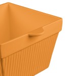 TableCraft CW1490X 6.5 Qt. Orange Cast Aluminum Square Condiment Bowl TableCraft CW1490X 6.5 Qt. Orange Cast Aluminum Square Condiment Bowl